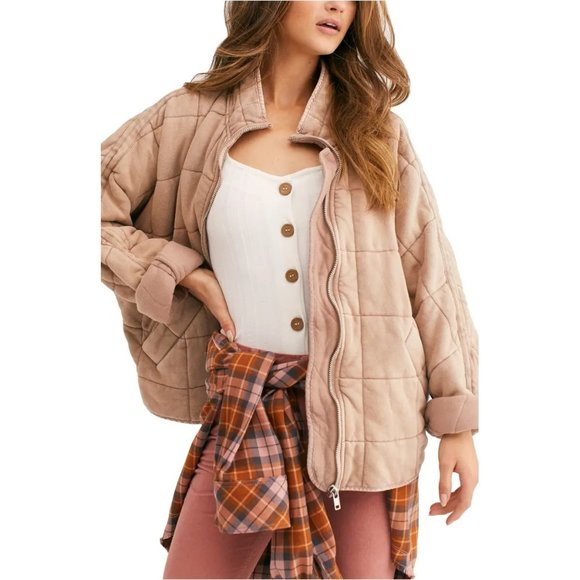 Free People Quilted Dolman Jacket Size M - Picture 1 of 7